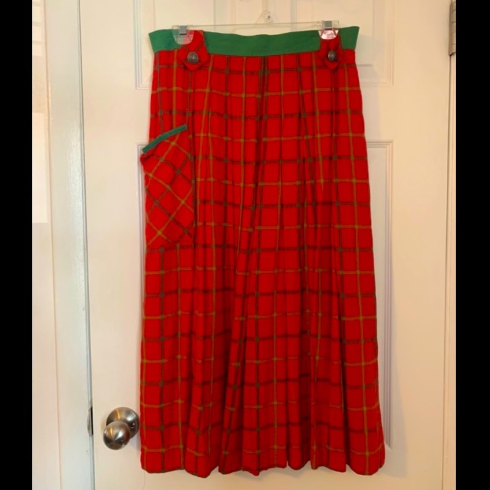 Your Sixth Sense Vintage Pleated Midi Skirt M/L